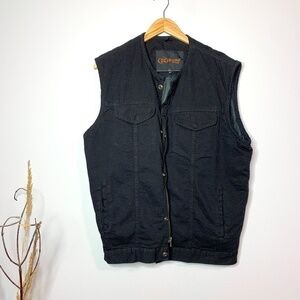 Daniel Smart Black Men's Riding Vest